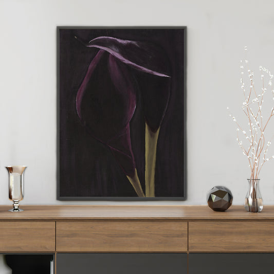 Purple Calla Lily Wall Art Print