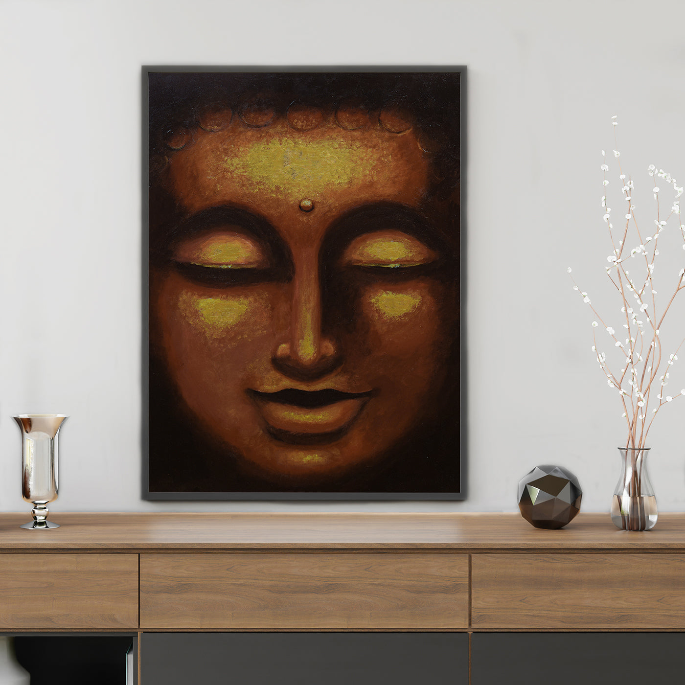 "Smiling Buddha" - Art Print