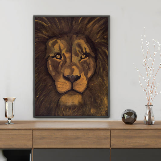 "Strong" Lion Art Print