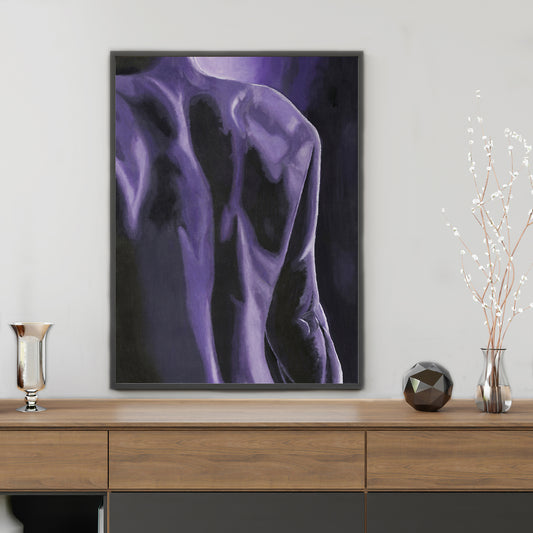 Ljubičasta Serija "Body Parts" - Art Print 2