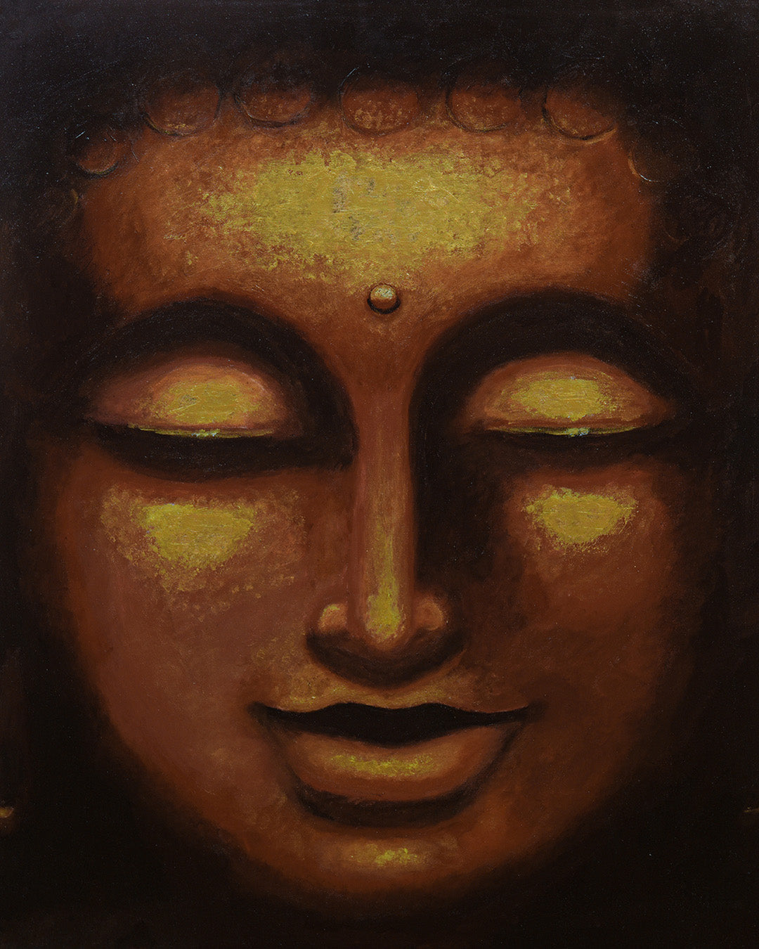 "Smiling Buddha" - Art Print