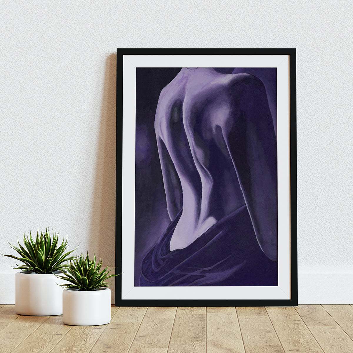 Ljubičasta Serija "Body Parts" - Art Print 1