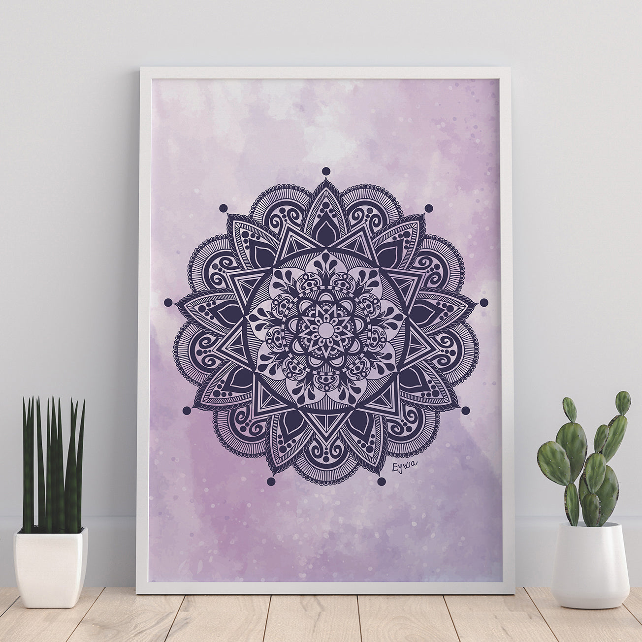 Ljubičasta Mandala - Art Print