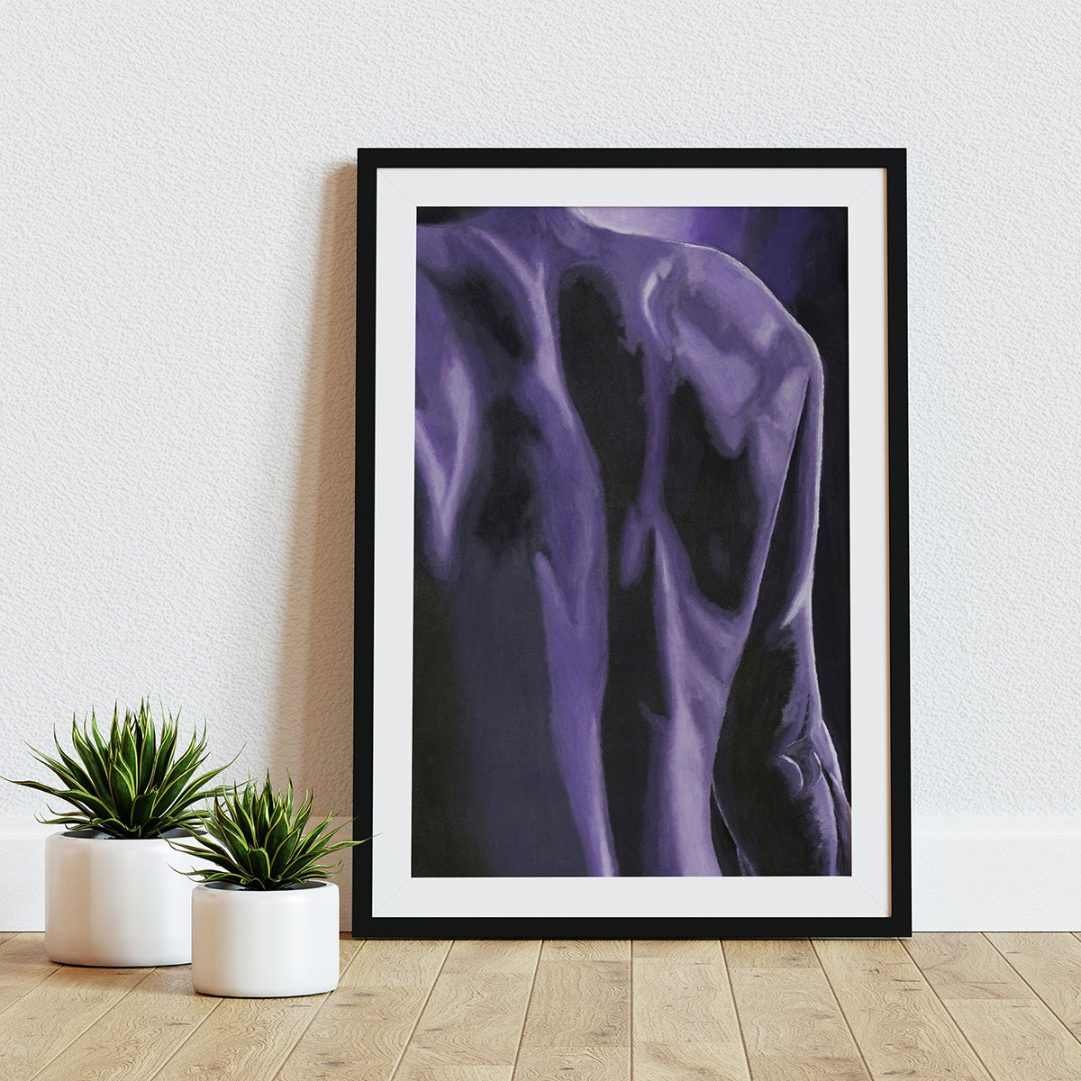 Ljubičasta Serija "Body Parts" - Art Print 2