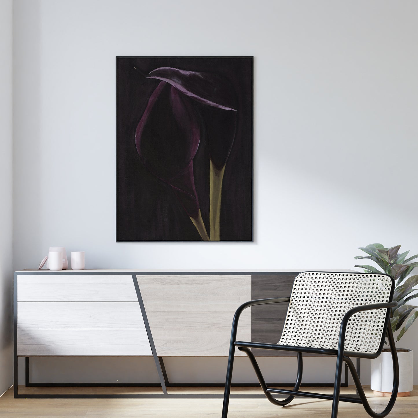 Purple Calla Lily Wall Art Print