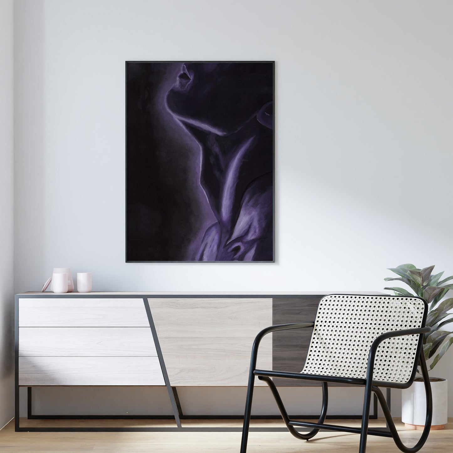 Ljubičasta Serija "Body Parts" - Art Print 5