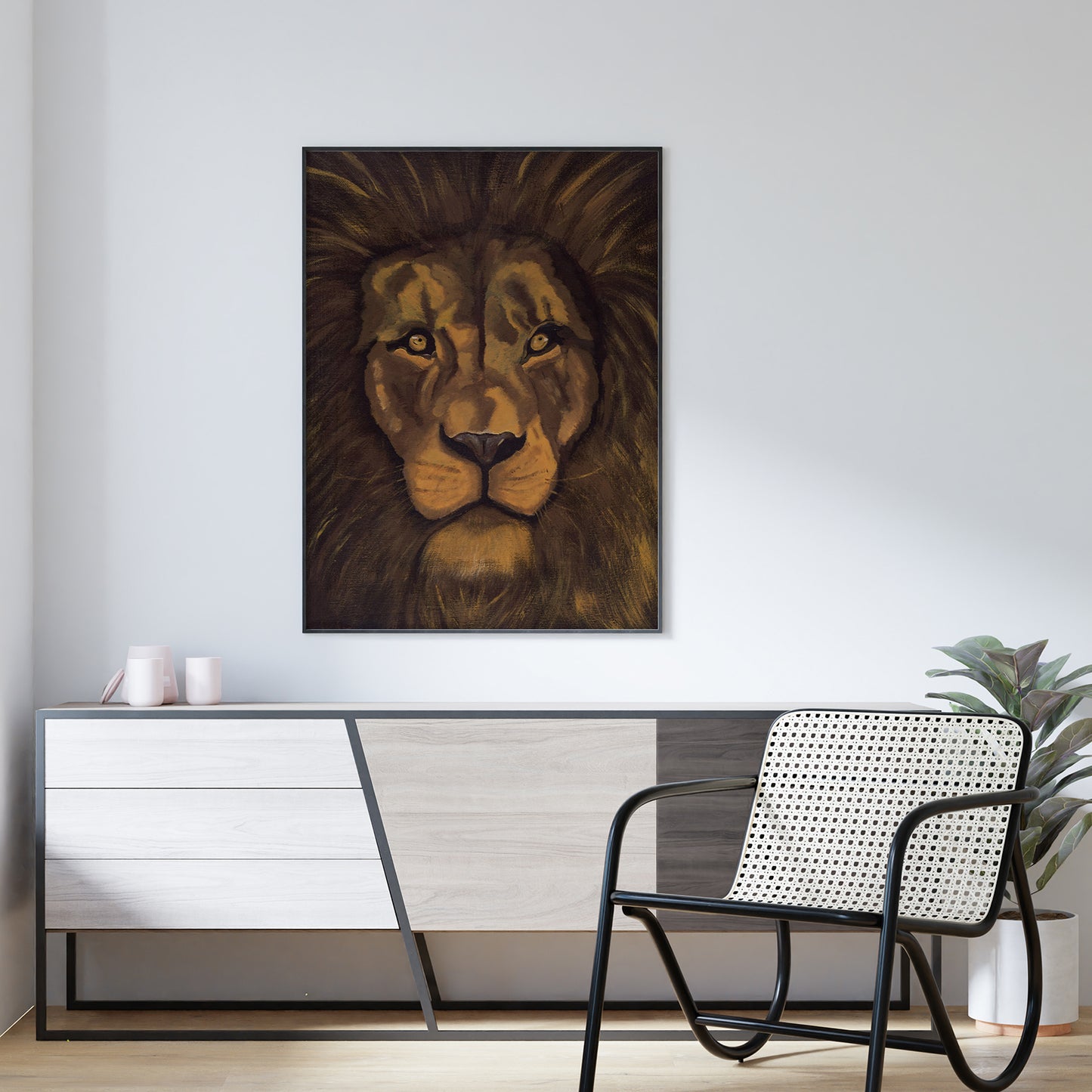 "Strong" Lion Art Print