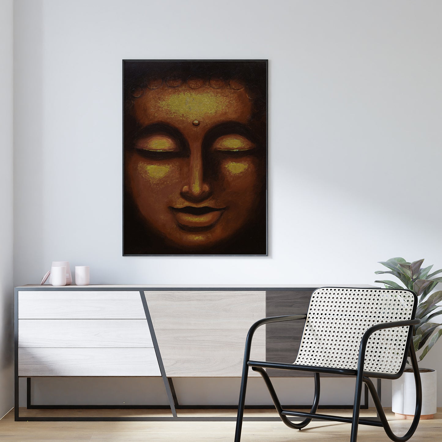 "Smiling Buddha" - Art Print