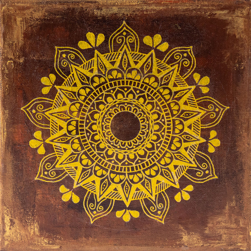 Small Gold and Brown Mandala