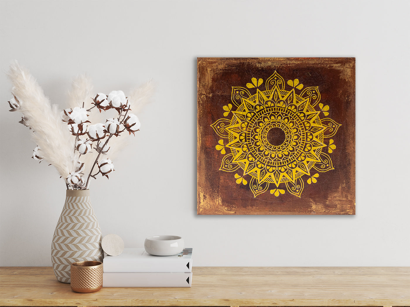 Small Gold and Brown Mandala