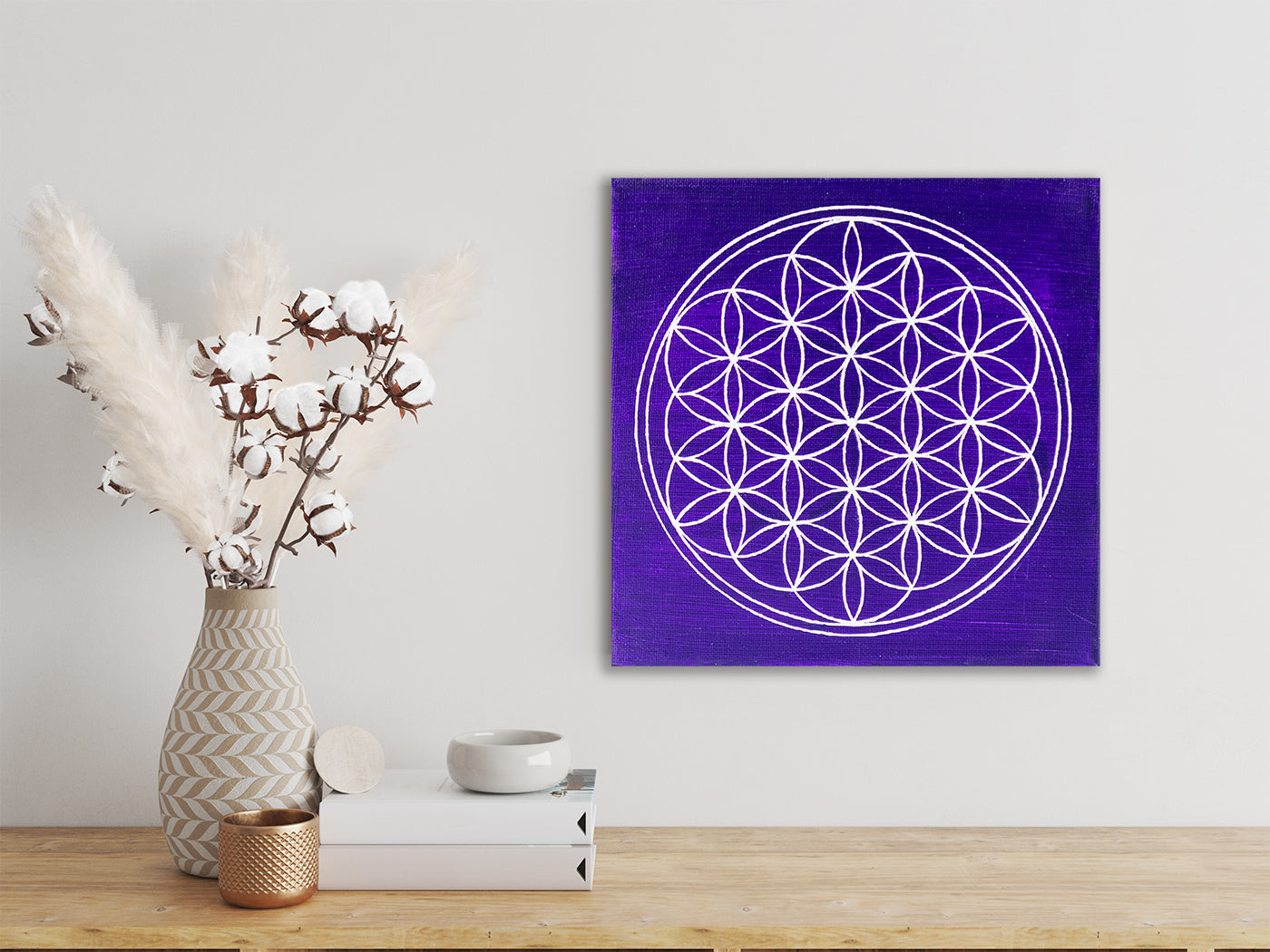 Small Purple Mandala "Flower of Life"