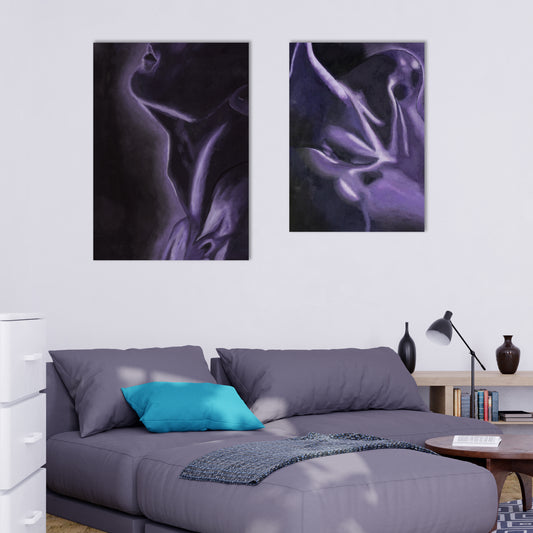 Violet Series "Body Parts" - Diptych 3