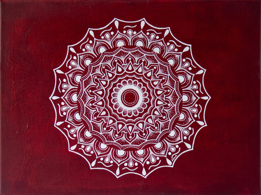 Red and White Mandala