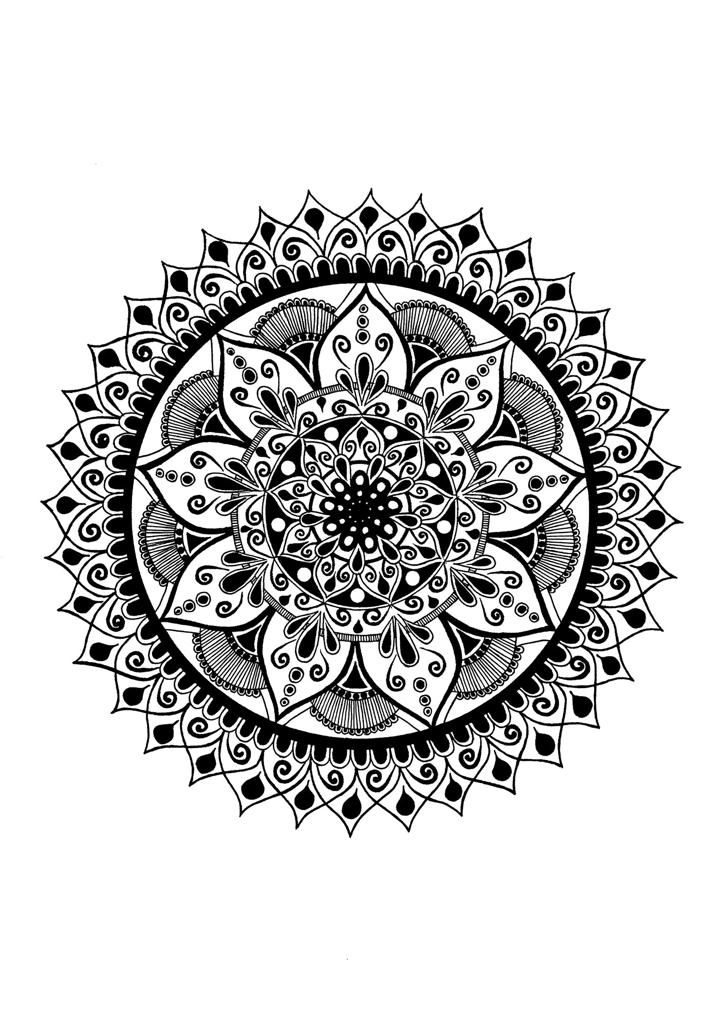 Crna Mandala M2 - Art Print