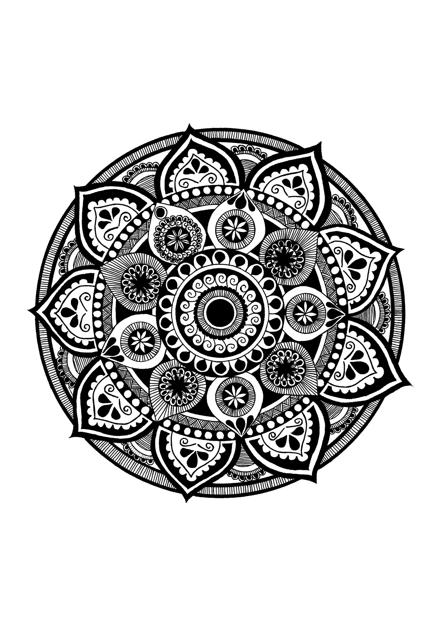 Crna Mandala M3 - Art Print