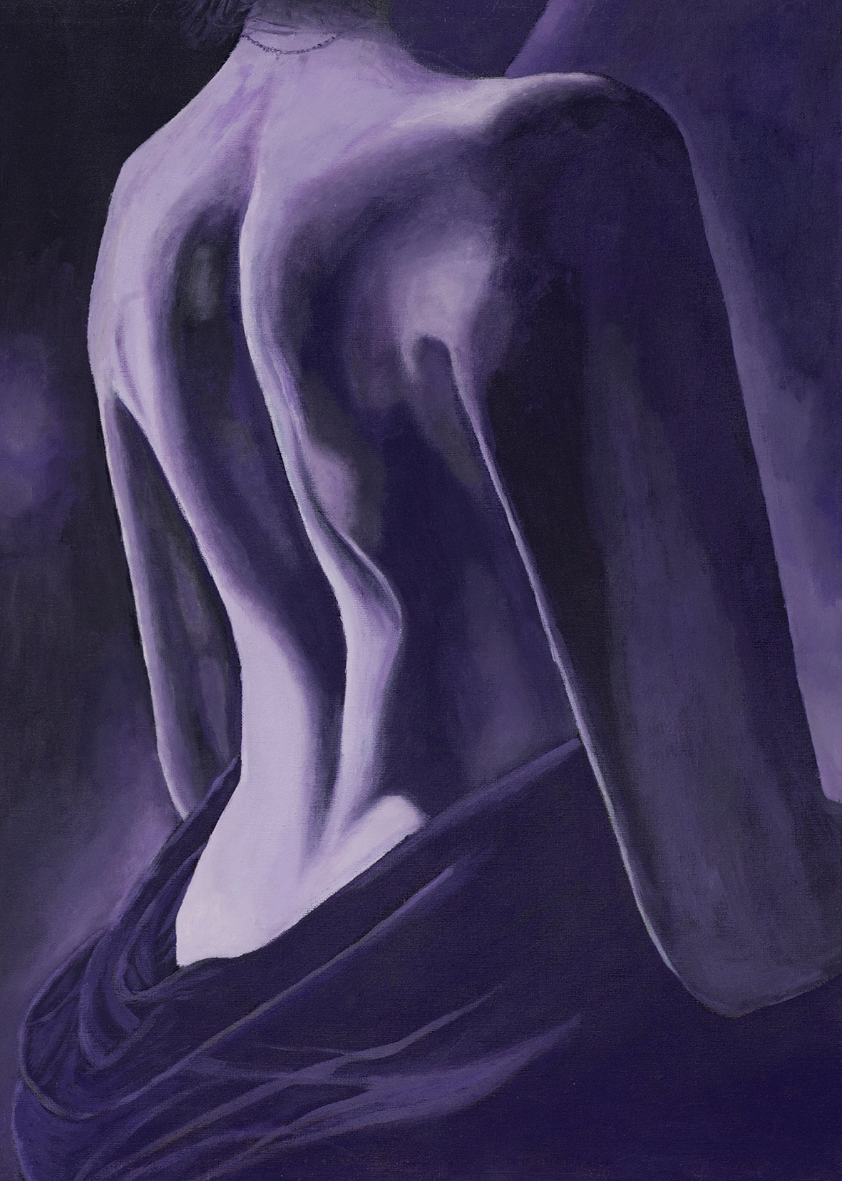 Violet Series "Body Parts" - Diptych 1 Art Print