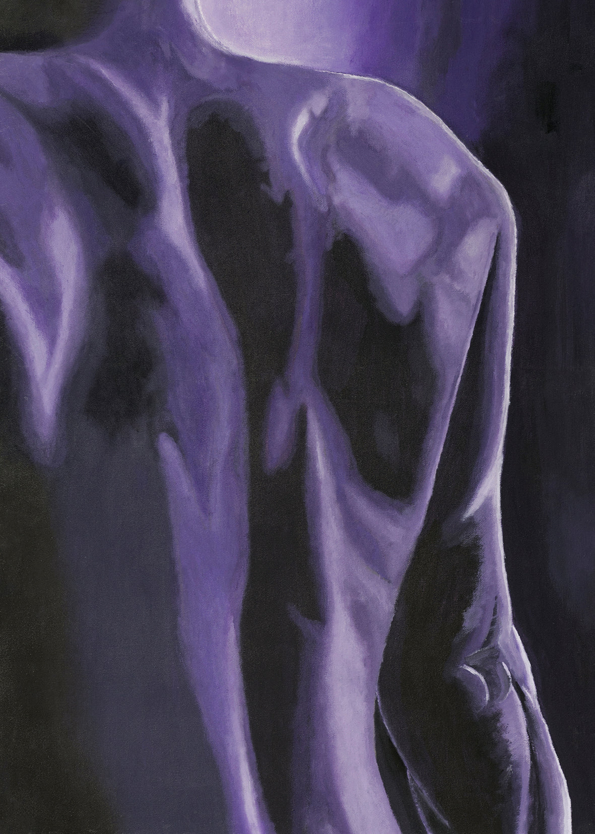 Violet Series "Body Parts" - Diptych 1 Art Print