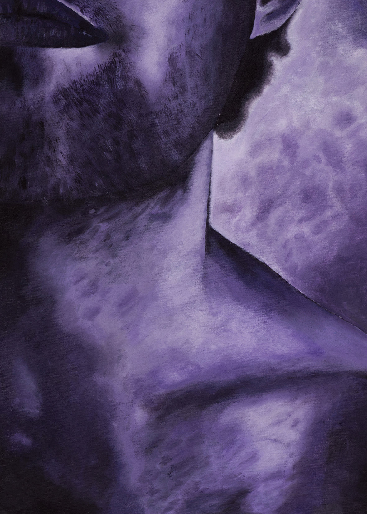 Violet Series "Body Parts" - Diptych 1 Art Print